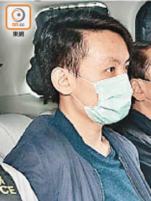 警方拘捕羅健熙。（李國健攝）