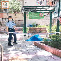 警方上周六在咸美頓街休憩花園發現死者屍體。