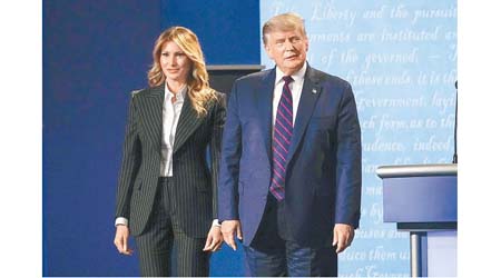 總統夫人 梅拉妮亞（左）、美國總統 特朗普（右）<br>特朗普和梅拉妮亞雙雙染上新冠肺炎。