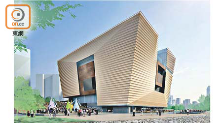 西九香港故宮文化博物館的設計概念圖。