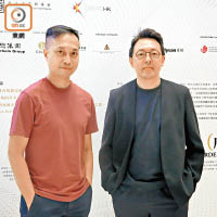 建築師楊煒強（左）同張海活（右）都認為香港建築物具多元化。
