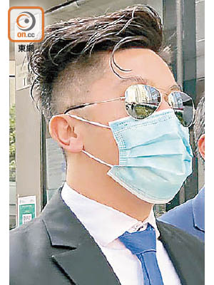 被告蔡智浩否認普通襲擊罪。（楊佩珊攝）