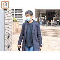 未被起訴的鄺俊宇亦到庭。