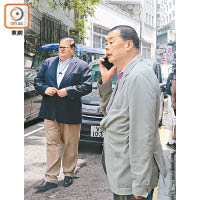 李宇軒被控串謀Mark Simon（左）及黎智英（右）等人請求外國制裁港府及內地。