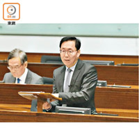 陳健波話去年民主派議員拉布成風，搞到財會需要加會審議。