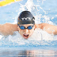 女子200米個人混合泳<BR>古歌絲（美國）<BR>2分07秒03（2分08秒45）