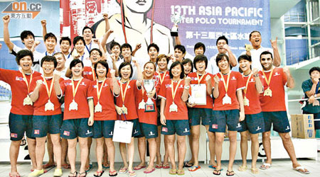 港男子A隊及女子隊分別在今屆賽事勇奪冠軍。