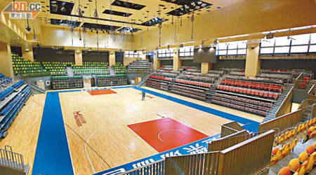 重建後的麥花臣場館，擁有28米x15米合乎國際標準的籃球場，選用具防震功能的楓木地板，設有四面看台，固定座位1507個。