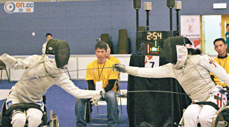 陳蕊莊（右）為港隊贏得昨日唯一獎牌。