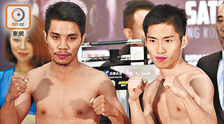 潘啟情（右）鬥泰國拳手獲家人支持。