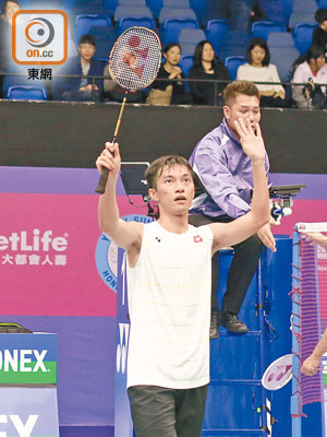 伍家朗成為首位打入超級系賽男單決賽嘅香港球手。