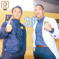 香港著名車手李英健（左）及歐陽若曦認為興建賽車場事在必行。