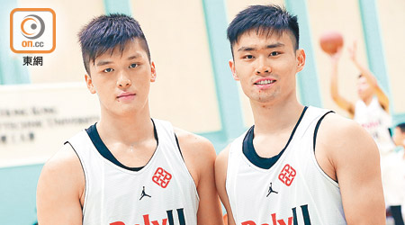 「南華雙槍」梁兆華（左）及蔡再懃望延續理大長勝佳績。
