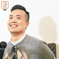 Marco擺脫惶恐心情，在記招上不時展露笑容。