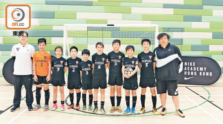 王錦輝足球校隊積極備戰五人賽。