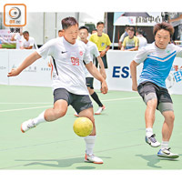 香港代表隊（左）在曙光盾賽事獲得季軍。