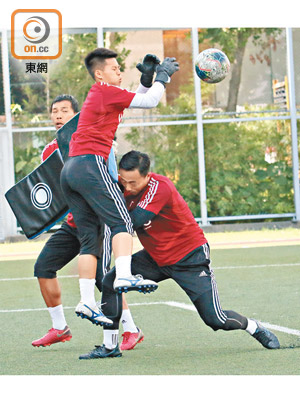 面對男子隊高強度訓練，令吳卓蔚進步神速。