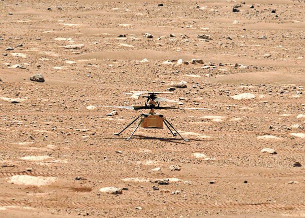 火星無人機第7次飛行降落探測陌生區域