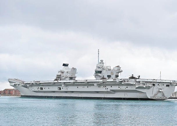 威爾斯親王號從樸茨茅斯啟航。（Getty Images圖片）