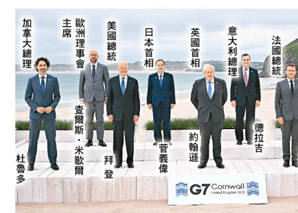 G7領袖合照