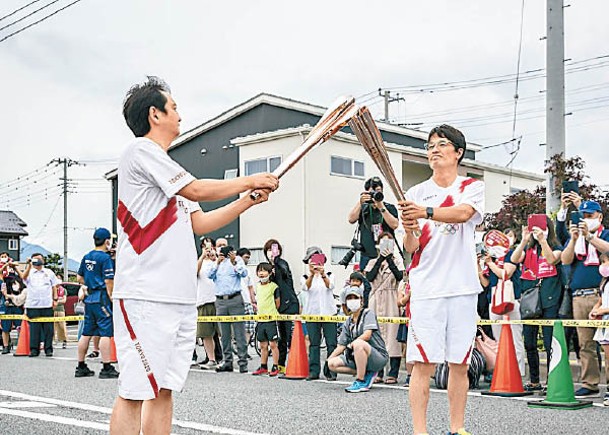 東奧聖火傳遞  改閉門點火儀式