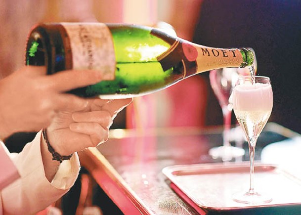 俄羅斯訂立關於香檳的新例。（Getty Images圖片）