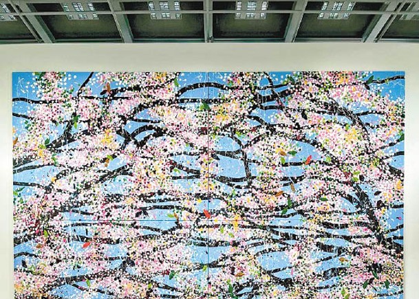 疫下兩延期  英名家完成系列作品  107幅藝術櫻花畫  巴黎展出