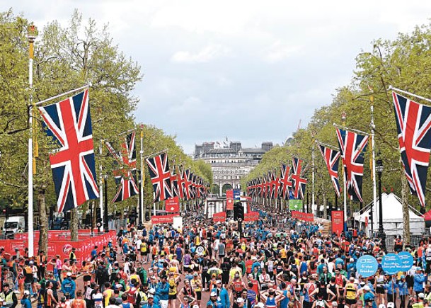 以往倫敦馬拉松的盛況。<br>（Getty Images圖片）