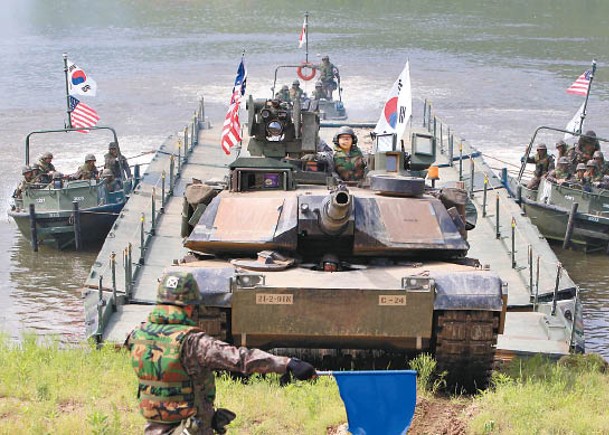 美韓兩軍過往多次舉行聯合演習。