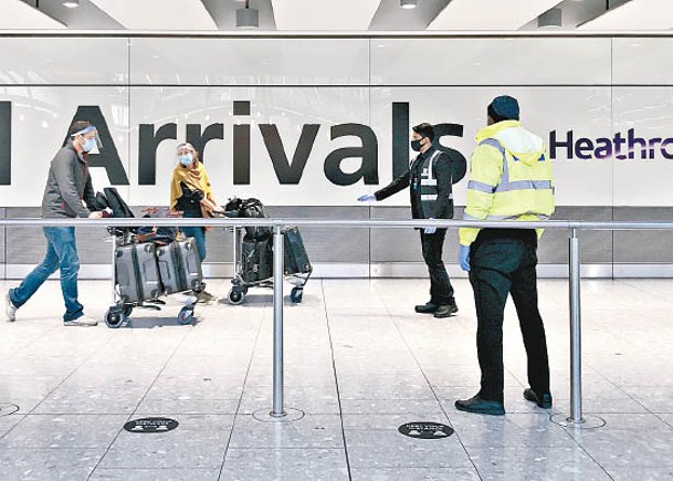 英預告放寬更多國家旅客入境