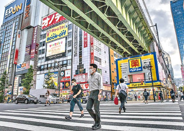 日本東京都新冠肺炎疫情升溫。（Getty Images圖片）