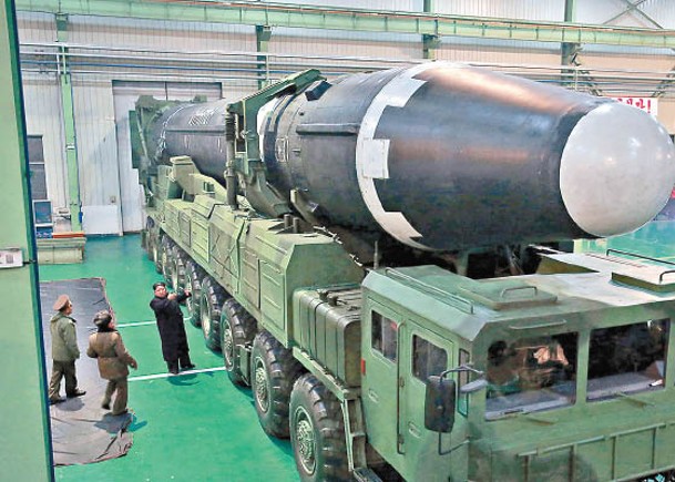 北韓至今僅一次試射火星15型洲際彈道導彈。