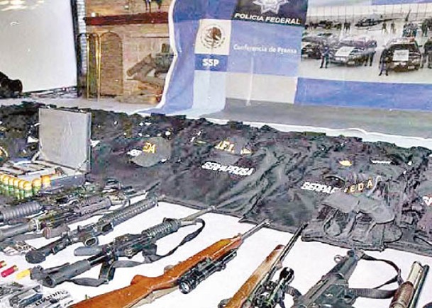墨西哥指摘美國非法槍械流入致罪案頻生。