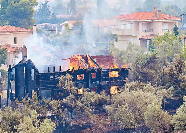 希臘山火  兩死20傷  拘3縱火犯