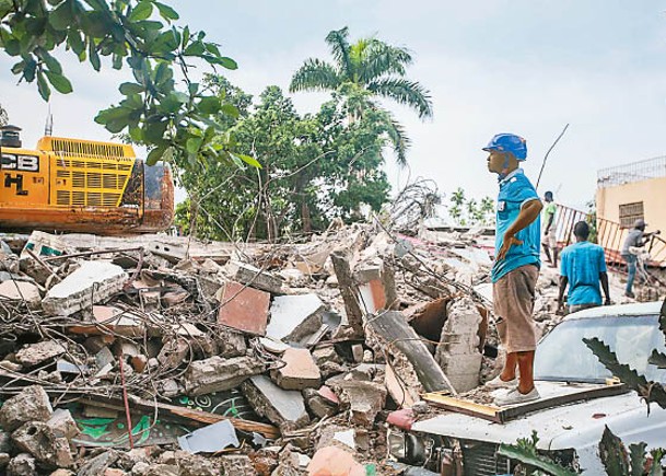 萊凱多處地方損毀嚴重。（Getty Images圖片）