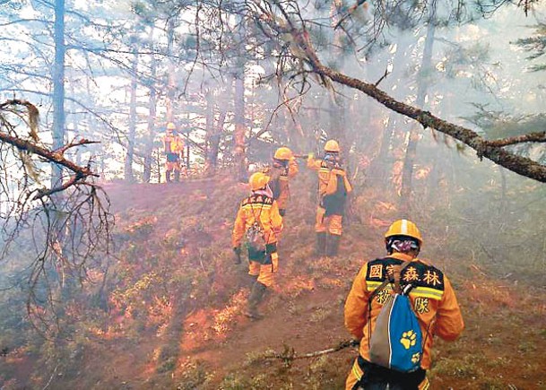 今年5月玉山森林大火燃燒多日，造成龐大經濟損失。