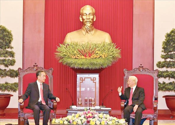 王毅訪越南  促南海穩定