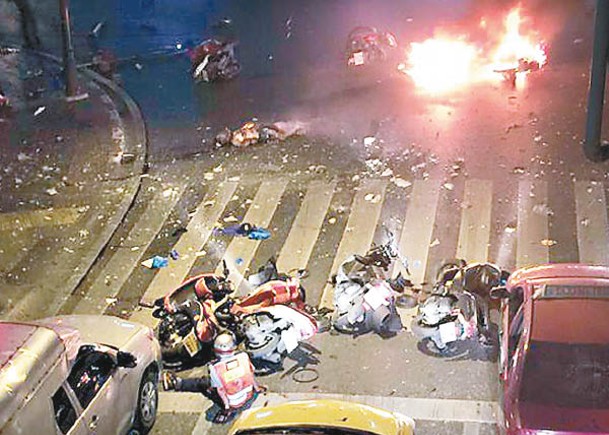 泰國曼谷曾發生炸彈爆炸襲擊事件。