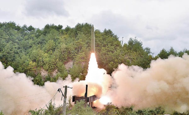 北韓近期多次試射導彈。