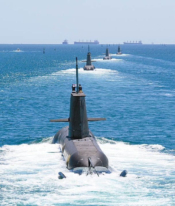 澳洲採購核潛艇，取代現役柴電潛艇（圖）。