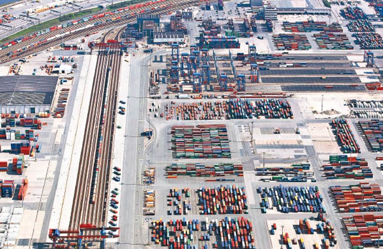 中國企業收購德國漢堡貨櫃碼頭。（Getty Images圖片）