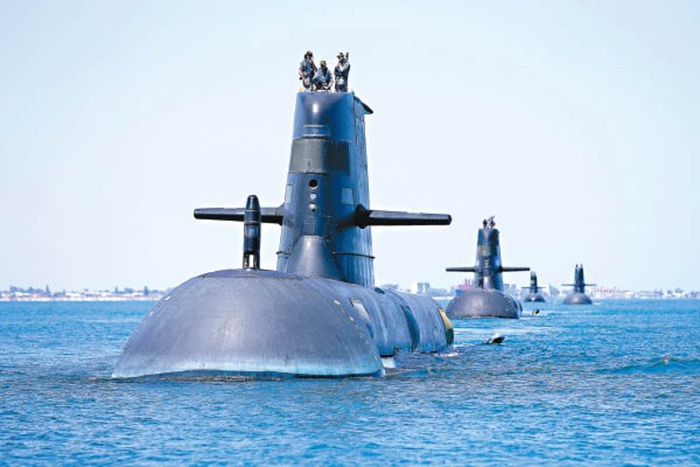 澳洲採購核潛艇，取代現役柴電潛艇（圖）。