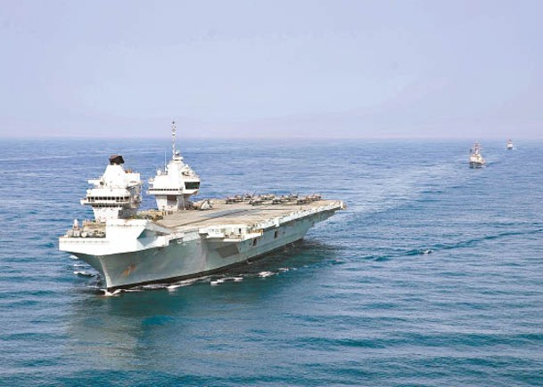 英國航母伊利沙伯女王號已經駛離西太平洋。