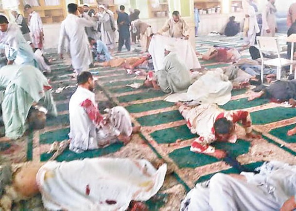 坎大哈一座清真寺受襲，多人傷亡。