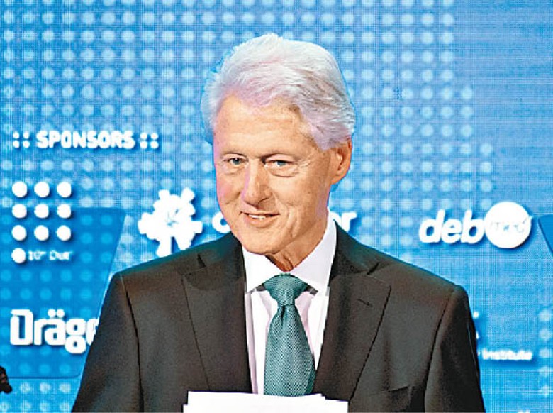 克林頓疑因尿道感染留醫。（Getty Images圖片）
