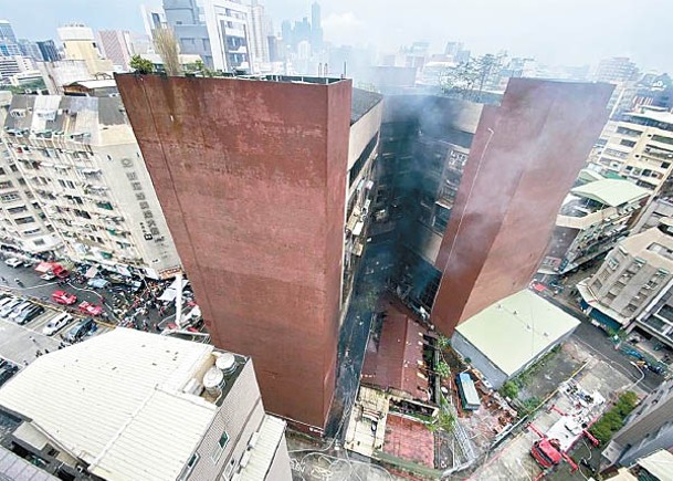 「城中城大樓」火災調查指，消防局、工務局在行政上有疏失。