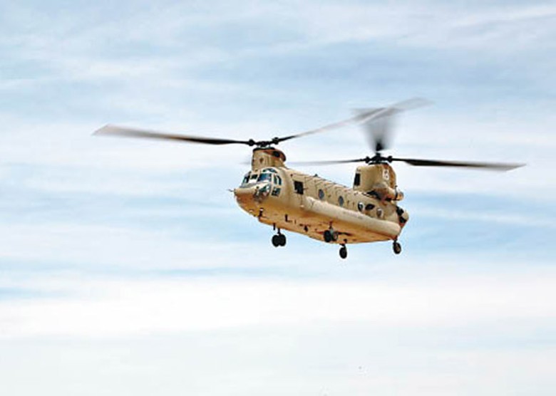 印軍配備奇努克運輸直升機。
