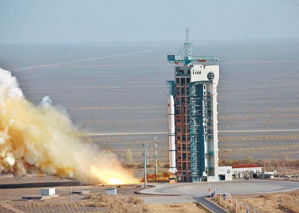 火箭成功在酒泉衞星發射中心升空。