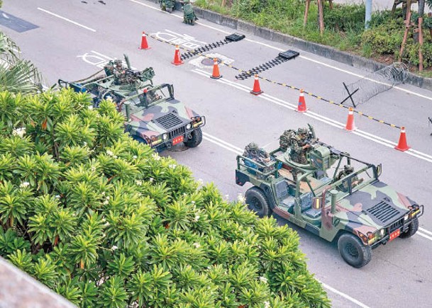 美國要求台灣發展不對稱防衞能力，圖為台軍年度漢光演習。