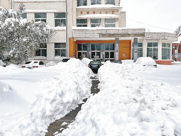 內蒙古：通遼市出現特大暴雪。